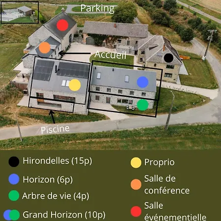 La Ferme D'auwez - Horizon - 6 Pers Avec Sauna Et Piscine Partages *