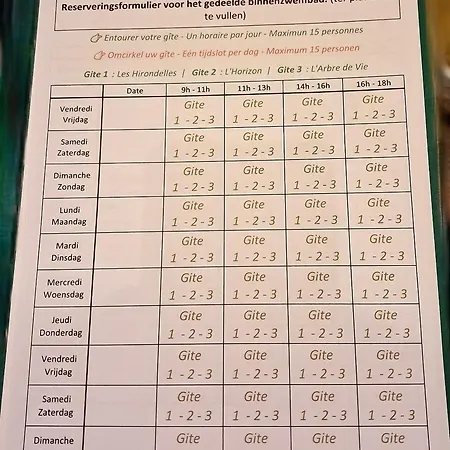 Nyaraló La Ferme D'auwez - Horizon - 6 Pers Avec Sauna Et Piscine Partages *